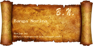 Banga Norina névjegykártya
